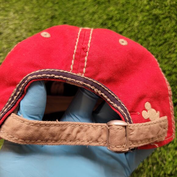 Y2K Disney Parks Disneyland Distressed Collegiate Strapback Womens Hat Cap - Picture 6 of 10